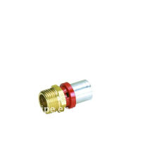 Brass Th Press Fitting - Straight Male Connector
